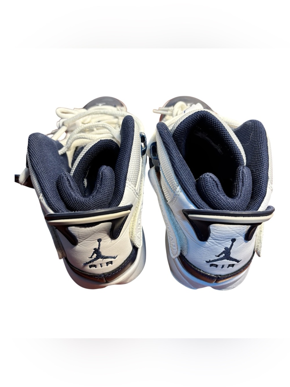 Jordan Kids Navy and White Low-Top Sneakers - Picture 3 of 7